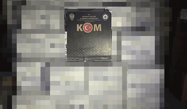 Kütahya’da KOM ekiplerinden makaron operasyonu