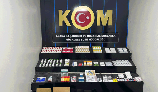 Adana’da 3 bin 264 kaçak ilaç ele geçirildi