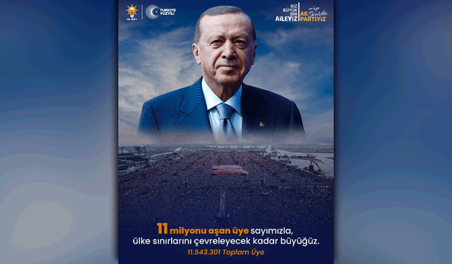 AK Parti üye sayısında 11 milyonu aştı!