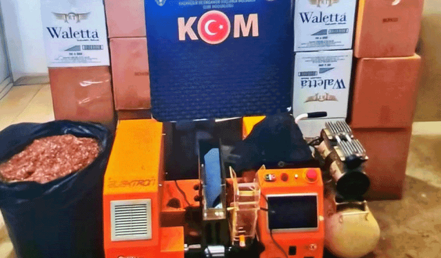 Bilecik'te KOM operasyonu: 127 bin 800 adet makaron ele geçirildi