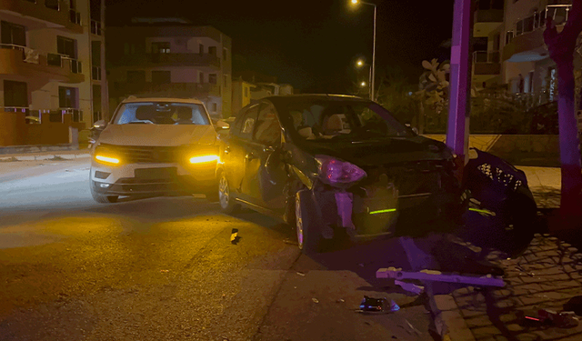 İzmir'de otomobiller çarpıştı: 1 yaralı
