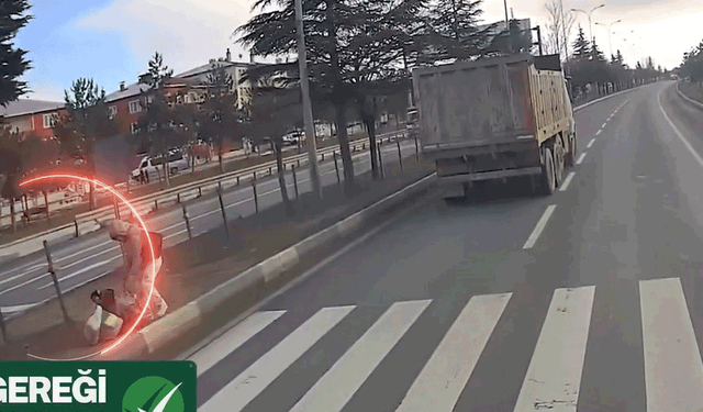 Kütahya’da yaya geçidinde facia son anda önlendi