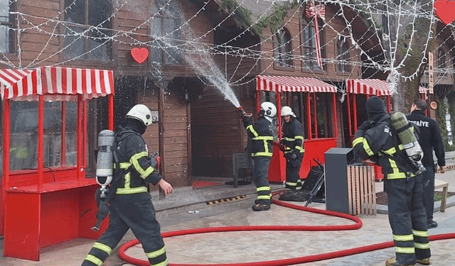 Bilecik Eskişehir yolunda trafiği durduran yangın