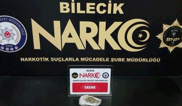 Bilecik'te düzenlenen operasyonda 1 şüpheli gözaltında