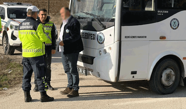 Bilecik'te otobüs sürücüsüne cezai işlem uygulandı