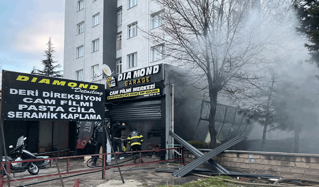 Eskişehir'de iş yerinde yangın: Ekipler seferber oldu