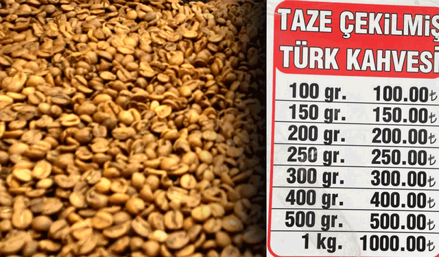 Kahvede zam durmuyor! Eskişehir’de kilo fiyatı bin TL’ye dayandı
