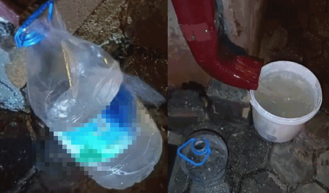 Velilerden ani su kesintisine tepki