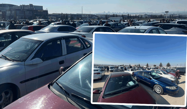 Eskişehir oto pazarında dikkat çeken tablo: Kalabalık çok, satış az