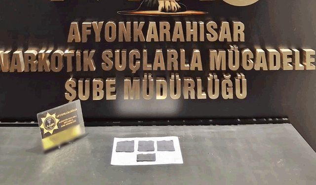 Afyon’da durdurulan araçta uyuşturucu ele geçirildi: 3 gözaltı