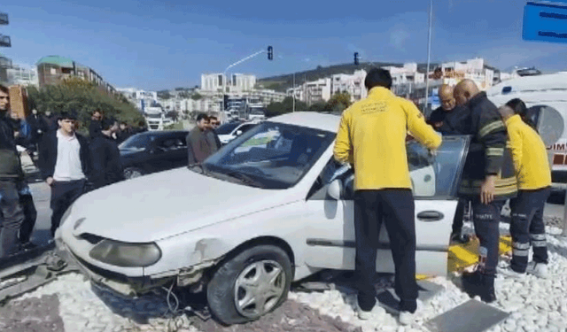 Aydın'da ters yönden çıkan otomobil kazaya neden oldu