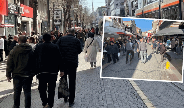Bayram öncesi Eskişehir çarşısında tablo: Kalabalık çok alışveriş az