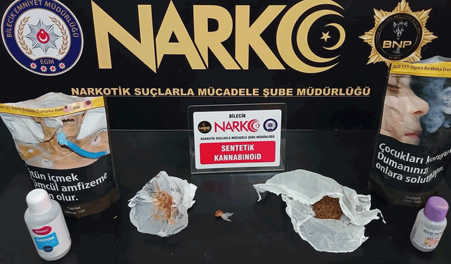 Bilecik’te narkotik ekiplerinden başarılı operasyon: 2 gözaltı