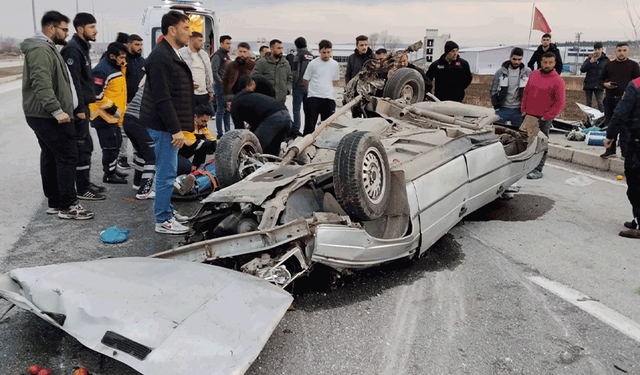 Çorum'da takla atan otomobilin sürücüsü hayatını kaybetti