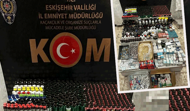 Eskişehir’de 5 milyon TL değerinde kaçak ilaç ele geçirdi