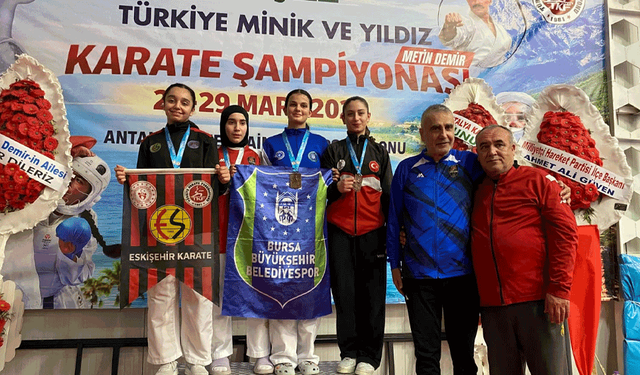 Eskişehirli sporcular Türkiye Şampiyonası’ndan madalyalarla döndü