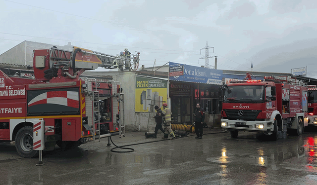 Kütahya’da Sanayi Sitesinde yangın