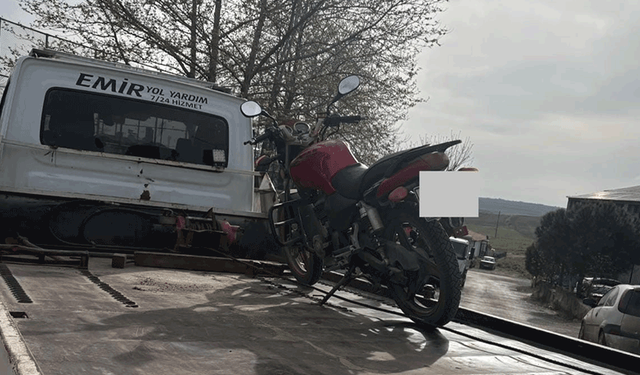 Edirne'de motosikletliye 24 bin 162 TL ceza