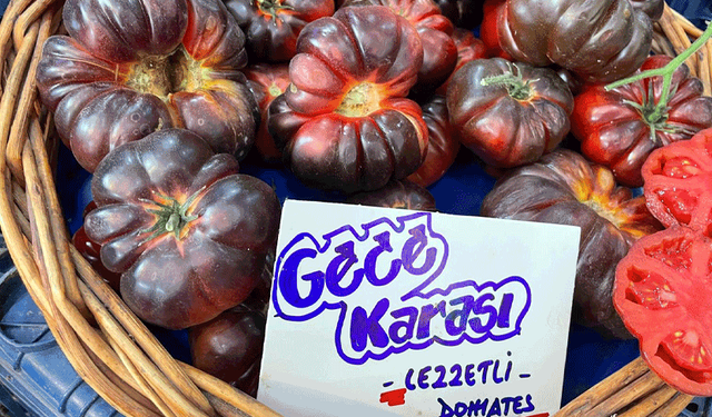 Gece Karası Domates görenleri şaşkına çeviriyor