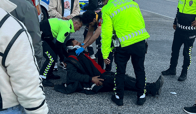 Kırklareli'de motosikletle otomobil çarpıştı: 1 yaralı