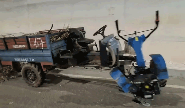 Siirt'te otomobil ile patpat çarpıştı: 1 yaralı