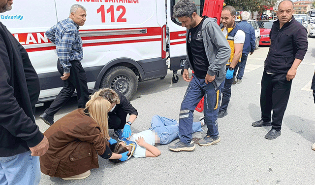 Antalya'da yaya geçidini kullanan bisiklete motosiklet çarptı: 2'si çocuk 3 yaralı