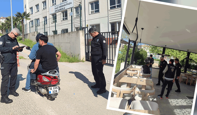 Bursa'da okul çevrelerine sıkı denetim