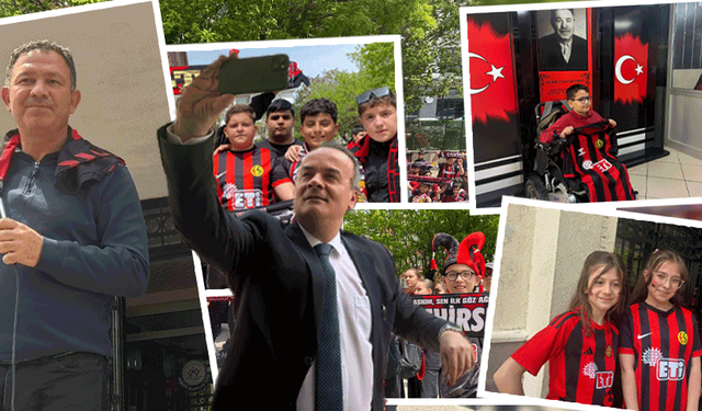 Murat Atılgan Ortaokulu öğrencilerinden Eskişehirspor’a coşkulu destek