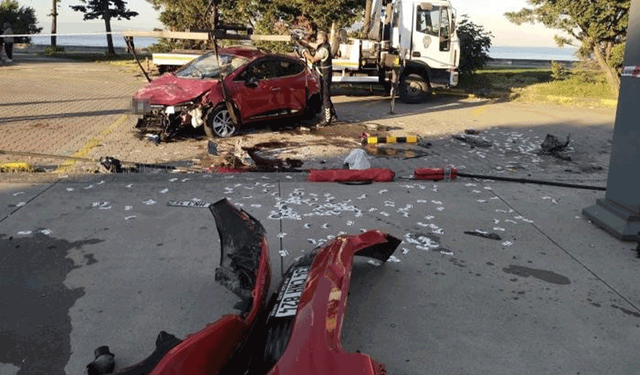 İstanbul'da kontrolden çıkan araç takla attı: 1 yaralı
