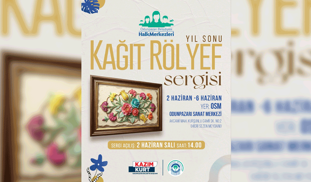Odunpazarı Sanat Merkezi’nde kağıt rölyef sergisi açılıyor