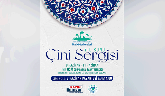 Odunpazarı’nda geleneksel çini sanatı sergisi