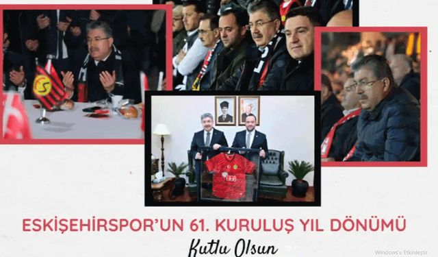 Vali Yılmaz Eskişehirspor’un 61. yılını kutladı