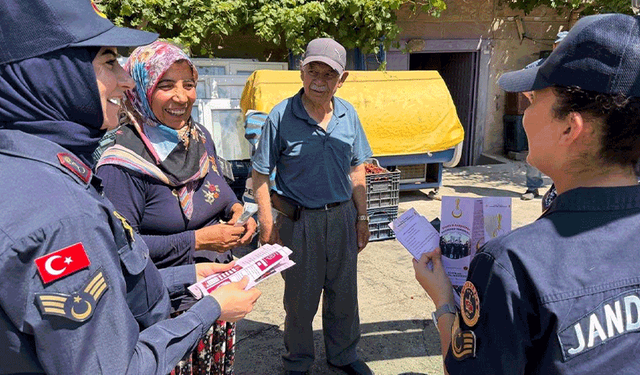 Afyon'da jandarmanın kadına şiddetle mücadele çalışmaları sürüyor
