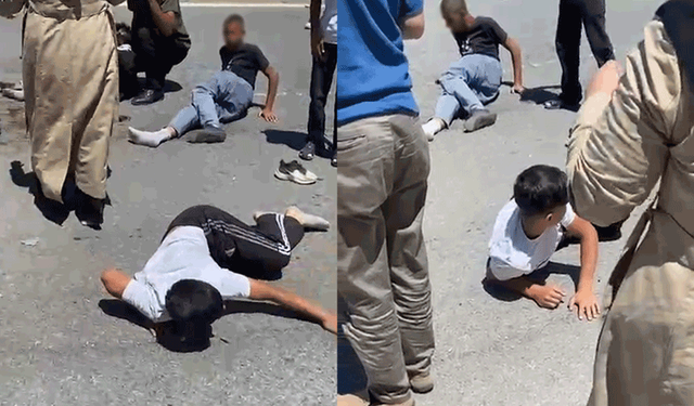 Ağrı'da bir otomobil 3 bisikletli çocuğa çarptı