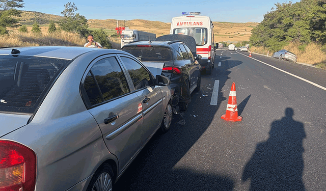 Bilecik'te zincirleme kaza: 2 çocuk yaralandı
