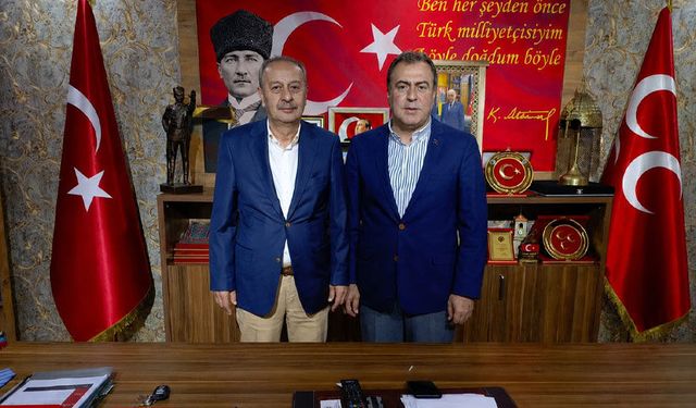 CHP’nin eski il başkanı Gölet’ten MHP İl Başkanı Sezer’e ziyaret