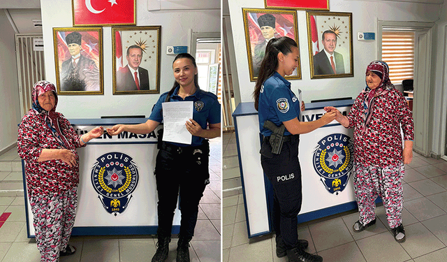 Kaybettiği altın bileziğine polis ekipleri sayesinde kavuştu