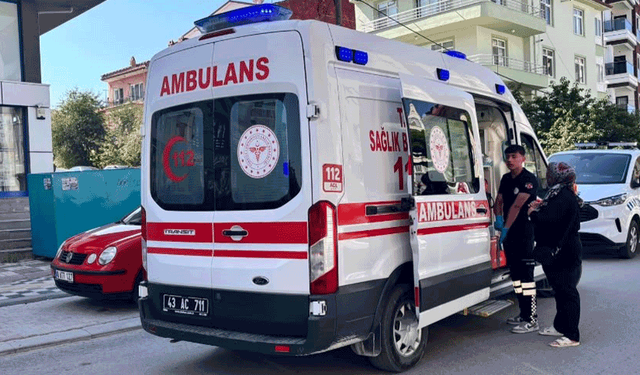 Kütahya'da trafik kazası: Motosiklet sürücüsü yaralandı