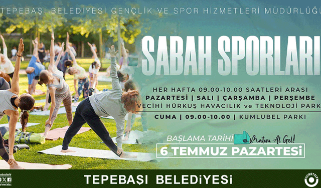 Tepebaşı’nda sabah sporu yeniden başlıyor