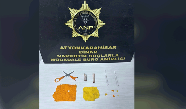 Afyon'da uyuşturucu madde ile yakalanan iki kişi tutuklandı