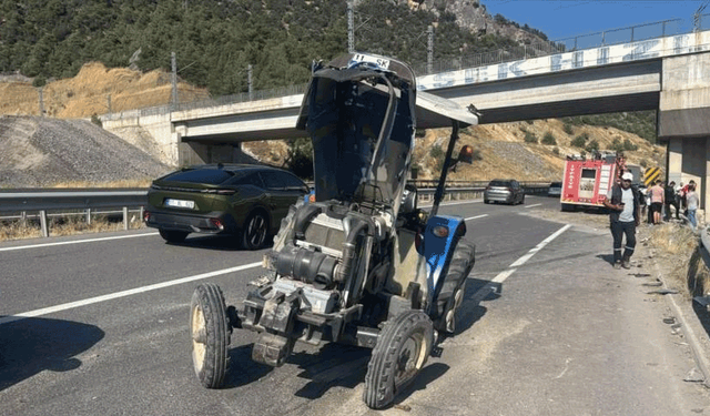 Bilecik'te  LPG tırı ile traktör çarpıştı: 1'i ağır 2 yaralı