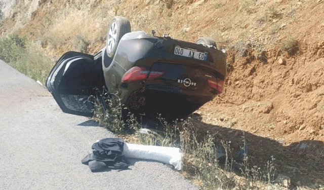 Bilecik'te otomobil takla attı: 2 yaralı