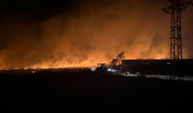 Çanakkale’de otluk alanda çıkan yangın söndürüldü