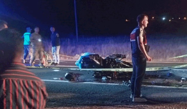Diyarbakır’da motosiklet iş makinesine arkadan çarptı: 1 ölü