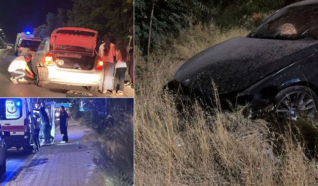 Eskişehir çevre yolunda iki otomobil çarpıştı: 1 yaralı
