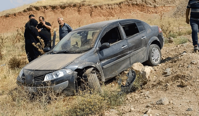 Eskişehir’de kaza: Otomobil savruldu, toprak alanda durabildi