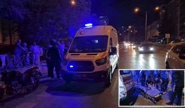 Eskişehir'de motosikletin çarptığı yaşlı adam yaralandı