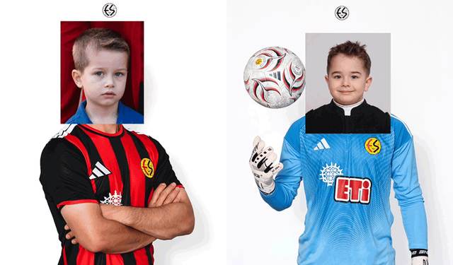 Eskişehirspor futbolcularının çocukluk fotoğrafları gülümsetti