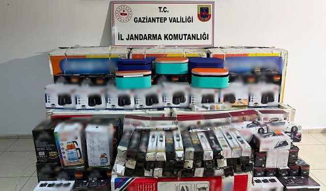 Gaziantep’te 1,3 milyon TL değerinde kaçak malzeme ele geçirildi
