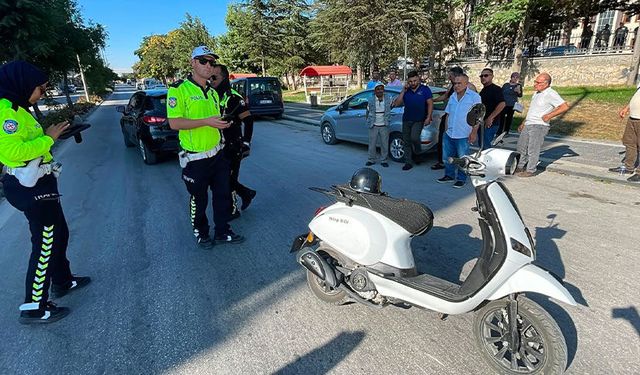 Karaman'da motosiklet kazası: 1 yaralı
